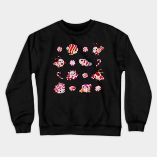 Sea Peppermint Candies Crewneck Sweatshirt